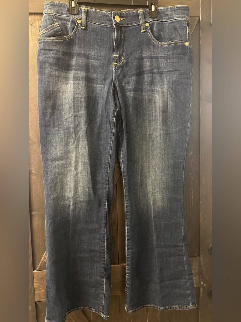 Rock & Republic Dark Blue Flare Jeans -  Size 18W